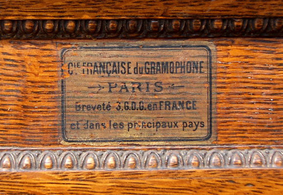Hersteller: Cie Fran&ccedil;aise du Gramophone, Paris