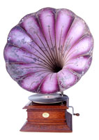 Der Durchmesser des Trichters betr&auml;gt 55 cm / The 22" horn