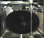 The sound resonator in the wooden case