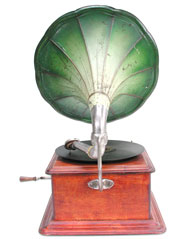 Das Grammophon f&uuml;r &ouml;ffentliche Lokale / The gramophone designed for public places