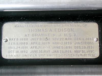 Die Patente von 1888-1898 / The patent plate 1888-1898